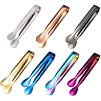 7 Piezas Mini Pinzas de hielo- Pinza Azúcar Acero Inoxidable- Pinzas de Candy Bar Clip- para Bodas- Fiestas- Caramelos…